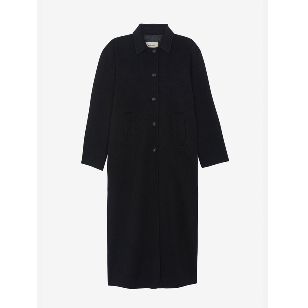 The Frankie Shop Clara Boxed Sleeve Wool Coat